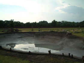 the completed gunite pond